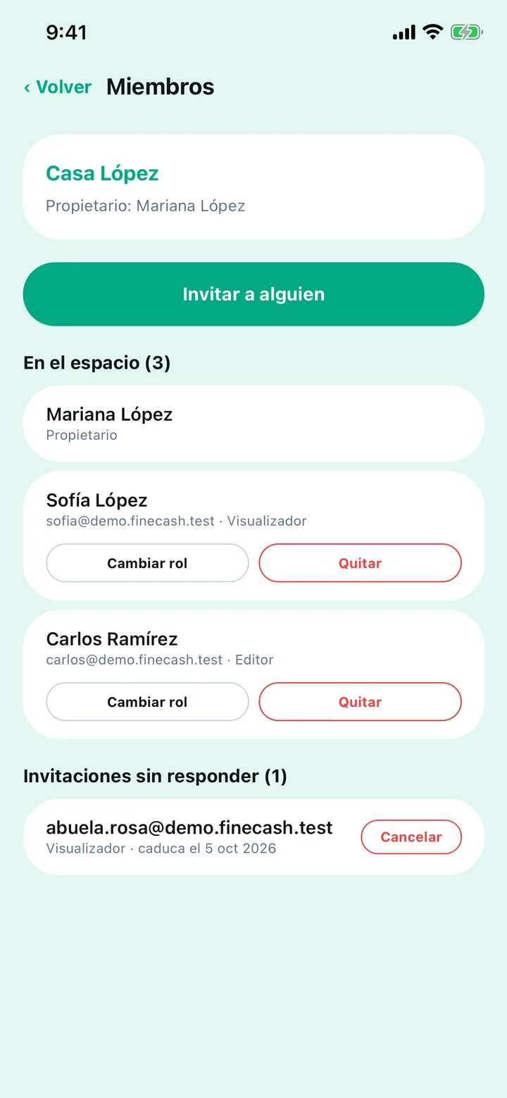 Miembros del espacio Casa López: la propietaria, una visualizadora, un editor y una invitación pendiente